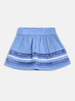 MINI KLUB Girls Blue Striped Skirt