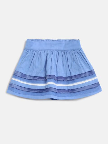 MINI KLUB Girls Blue Striped Skirt