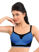 Enamor Blue Medium Impact Sports Bra